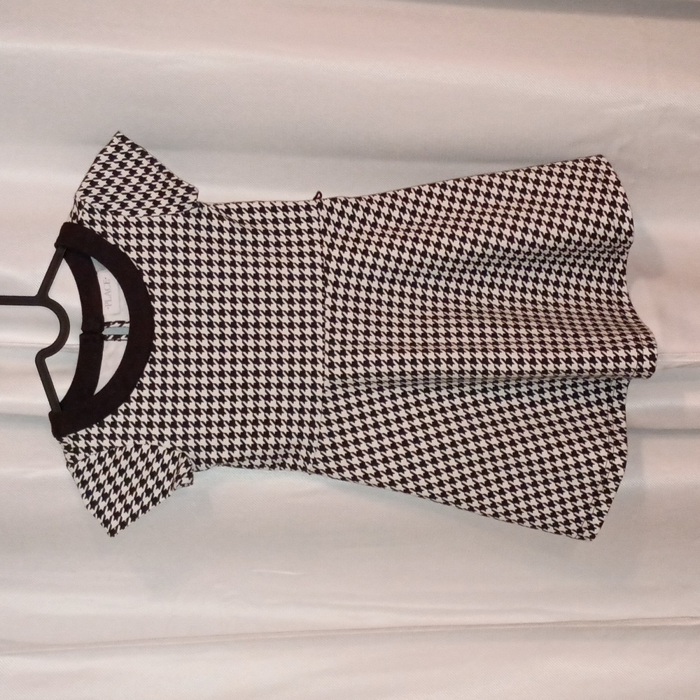 The Children’s Place Girls Gingham Fit And Flare Dress - Size 5T Black a…
